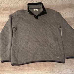 Taylor Stitch Quilted Quarter Snap Sweater M size 40 the fall line pullover